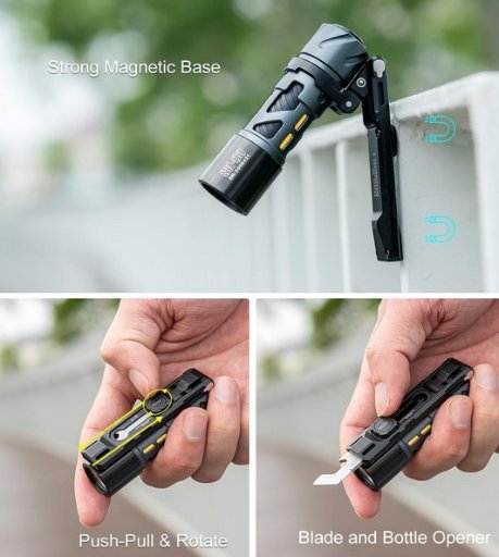 LOOP GEAR SK03 Pro EDC Rechargeable Flashlight