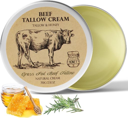 Beef Tallow & Honey Facial Moisturizer