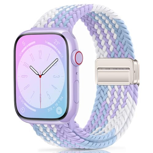 Braided Stretchy Loop Band Compatible with Apple Watch  