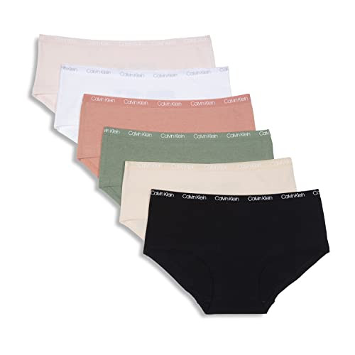 Calvin Klein Girls Cotton Hipster Underwear 6-Pack