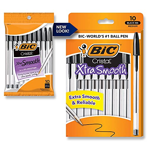 BIC Cristal Xtra Smooth Ballpoint Pen 10-Count