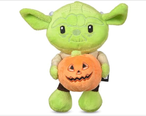 Star Wars Yoda Pumpkin Squeaky Pet Toy
