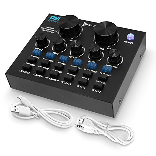 Pyle Bluetooth Mini Audio Interface Podcast Mixer
