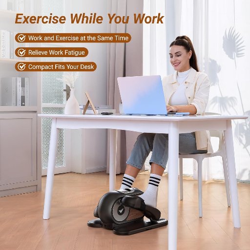 MERACH Under Desk Elliptical Trainer