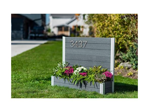 Vita Urbana Address Sign Raised Garden Planter