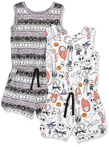Amazon Essentials Disney Nightmare Before Christmas Sleeveless Rompers