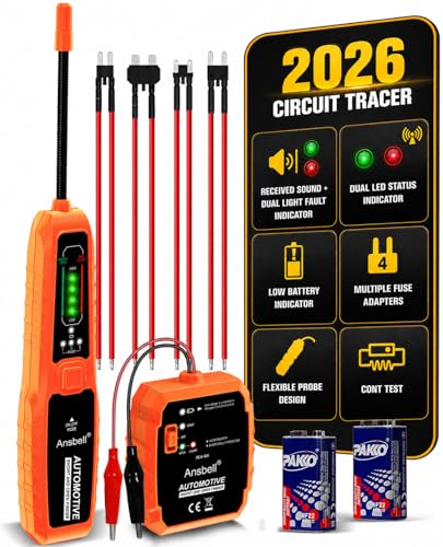 Ansbell Automotive Circuit Tester & Wire Tracer w/ Tone Generator (DC 6–42V)
