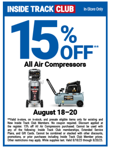 Harbor Freight Air Compressor Coupon