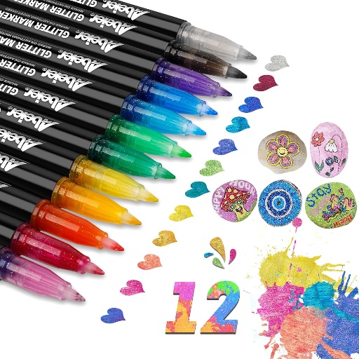 Glitter Paint Marker Pens