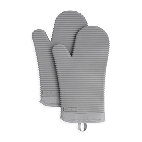 KitchenAid Ribbed Soft Silicone Oven Mitt Set