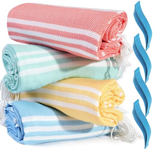 Turkish Beach Towel Set (4-Pack)