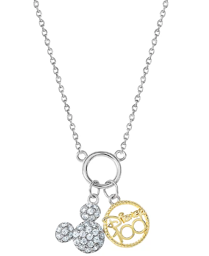 Disney Mickey Mouse & Disney 100 Pendant Necklace