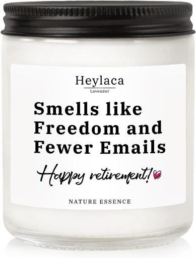 Happy Retirement Candle