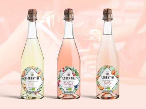 4 Pack Florentina Organic Non Alcoholic Sparkling Spritz,. 25.4 Oz.