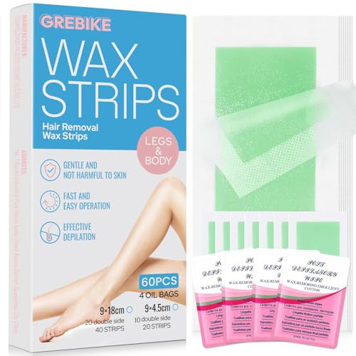 60PCS Wax Strips for Hair Removal
