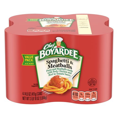 Chef Boyardee Spaghetti & Meatballs 4-Pack