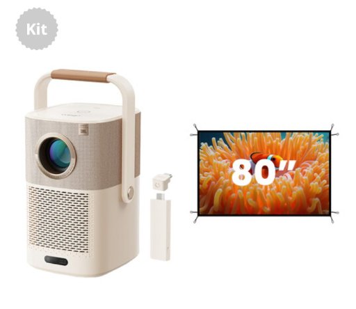 Yaber T2 Plus Portable Projector and Screen Kit