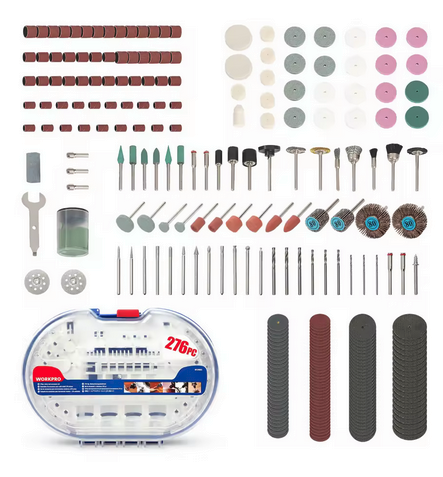 WORKPRO 276-piece Rotary Tool Accessories Kit