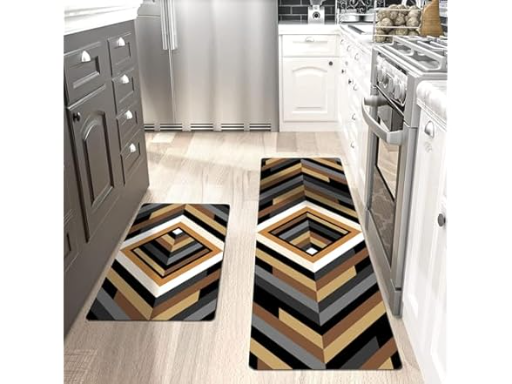 Varolifan Waterproof Anti-Fatigue Kitchen Rugs Set