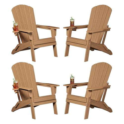 Plawdlik Adirondack Chairs, Set of 4