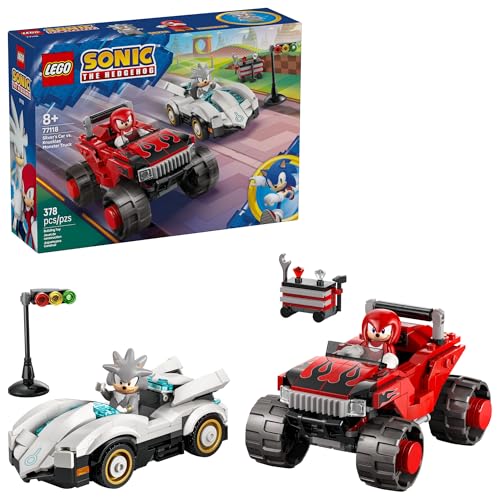 LEGO Sonic the Hedgehog: Sonic Racing: CrossWorlds - Silver's Car vs. Knuckles' Monster Truck (77118, 378-Piece) Deal