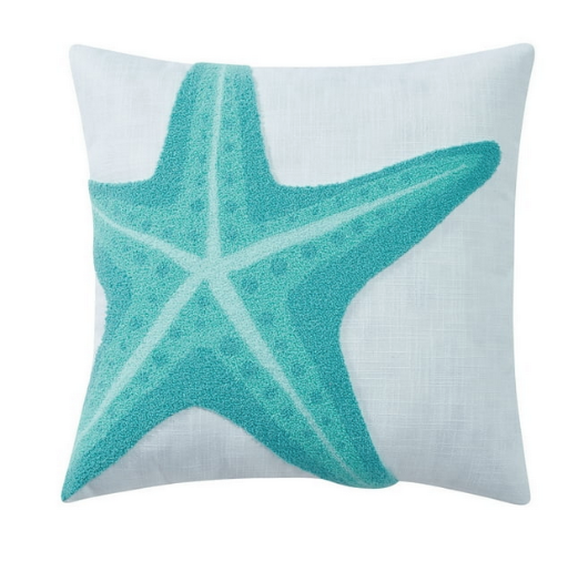 Mainstays Starfish Decorative Pillow, 18" x 18"