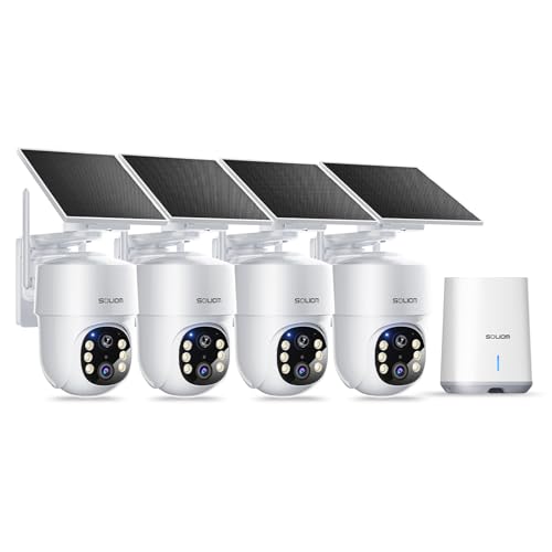 SOLIOM 5MP Wireless Outdoor Security Cameras 4-Cam Pack
