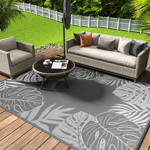 COCOER Outdoor Waterproof Patio Rug