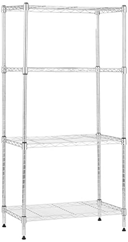 Amazon Basics 4-Shelf Adjustable Wire Rack Storage Shelf