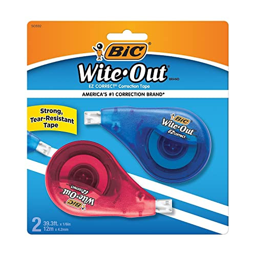 BIC Wite-Out EZ Correct Correction Tape 2-Count