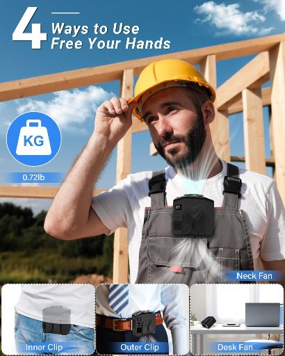 Portable Waist Clip Fan