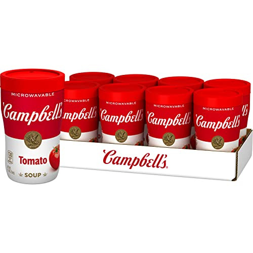 Campbell's Classic Tomato Soup Microwavable Sipping Soup 8-Pack