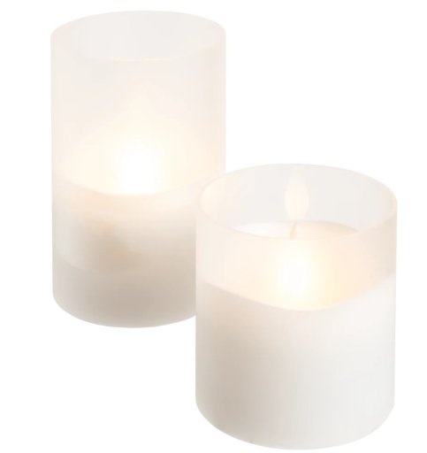ILLUMAFLAME Frosted Candle Set
