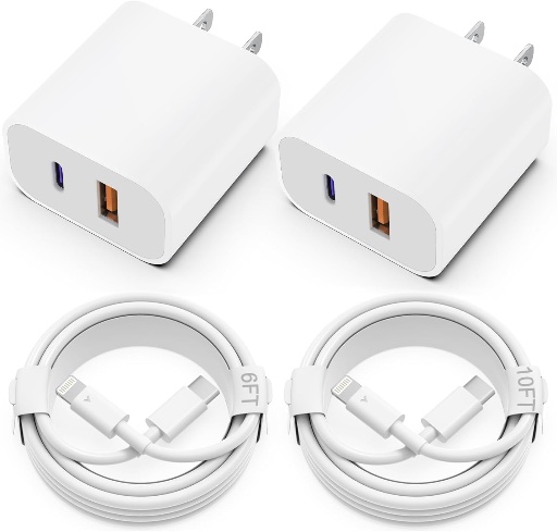 Two-Pack of Fast Charging iPhone Chargers