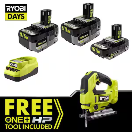 RYOBI ONE+ HP 18V Brushless Cordless Jig Saw Kit