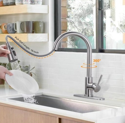 WOWOW Kitchen Faucet with Sprayer