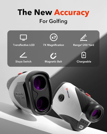 REDTIGER 1200 Yard Golf Rangefinder with Slope