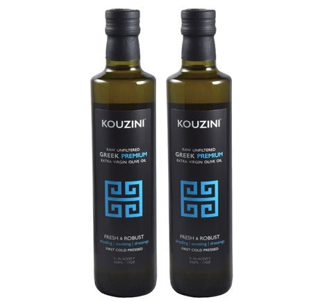 2 Pack Greek Raw Unfiltered Extra Virgin Olive Oil, 17 Oz.