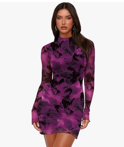 Ofeefan Long Sleeve Mini Dress