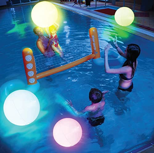 Light Up Beach Balls for Kids, 4 Count