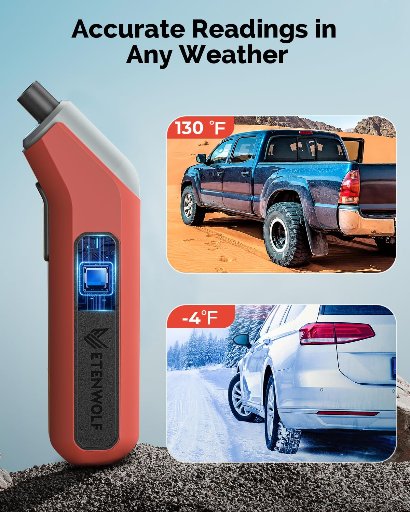 Etenwolf T300 Digital Industrial Tire Pressure Gauge