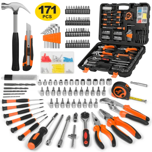 CshidWorld 171-Piece Household & Auto Mechanic Tool Kit