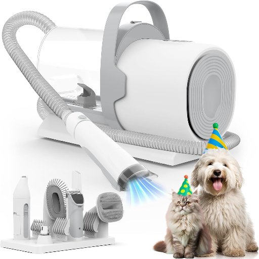 Dog Grooming Vacuum and Pet Grooming Kit