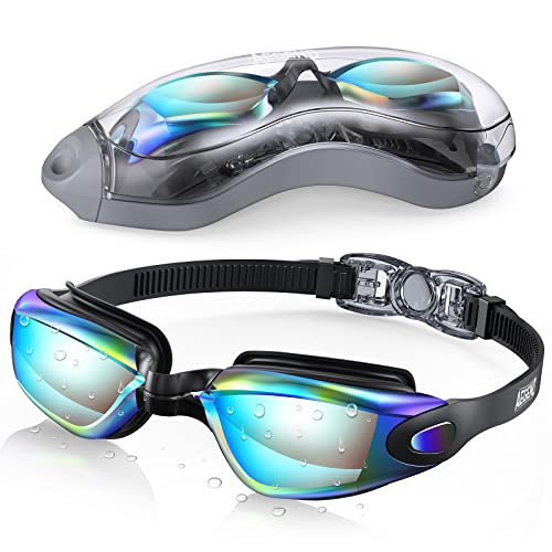Aegend No Leaking Anti Fog UV Protection Swimming Goggles w/ Case