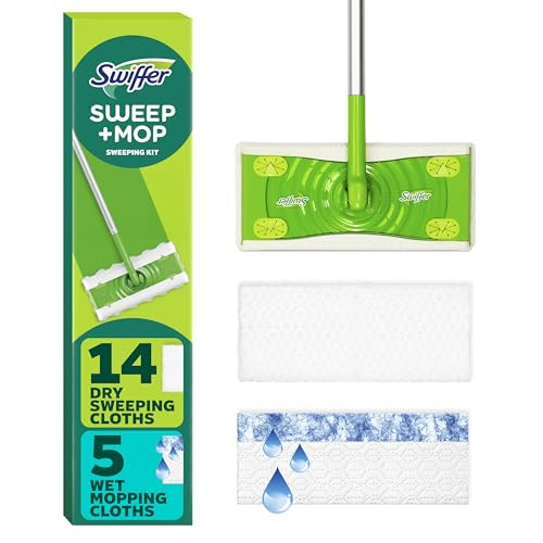 Swiffer Sweeper 2-in-1 Dry + Wet Floor Mopping and Sweeping Kit