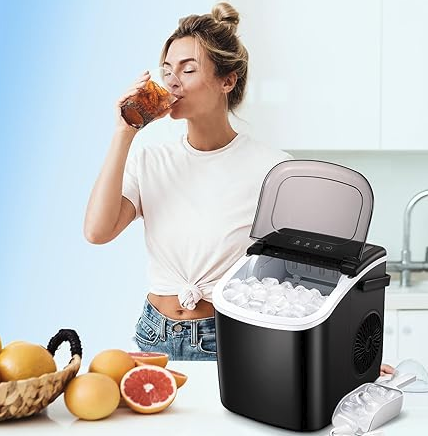 Countertop Ice Maker with Handle