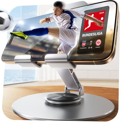 LISEN 360° Rotating Adjustable Metal Cell Phone Stand