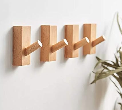 4-Pack Adhesive Wall Hooks