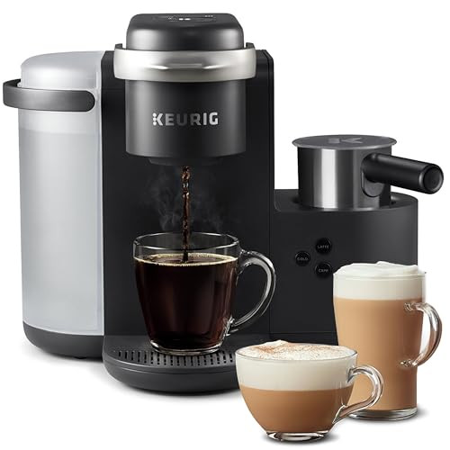 Keurig K-Cafe Single Serve K-Cup Coffee, Latte, & Cappuccino Maker (Dark Charcoal)