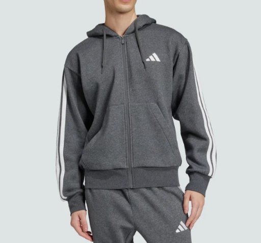 Men's Adidas Essentials 3-Stripes Fleece Hoodie